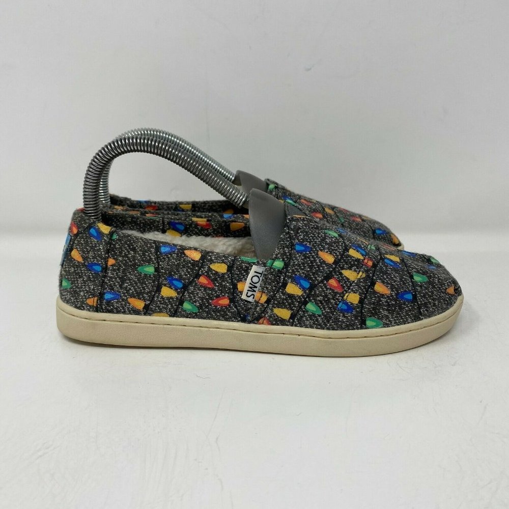 Toms Unisex Kids Canvas Geometric Shoes Size 4.5